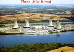 Marshall Dussinger aerial photo of Three Mile Island nuclear plants, looking&nbsp;east.